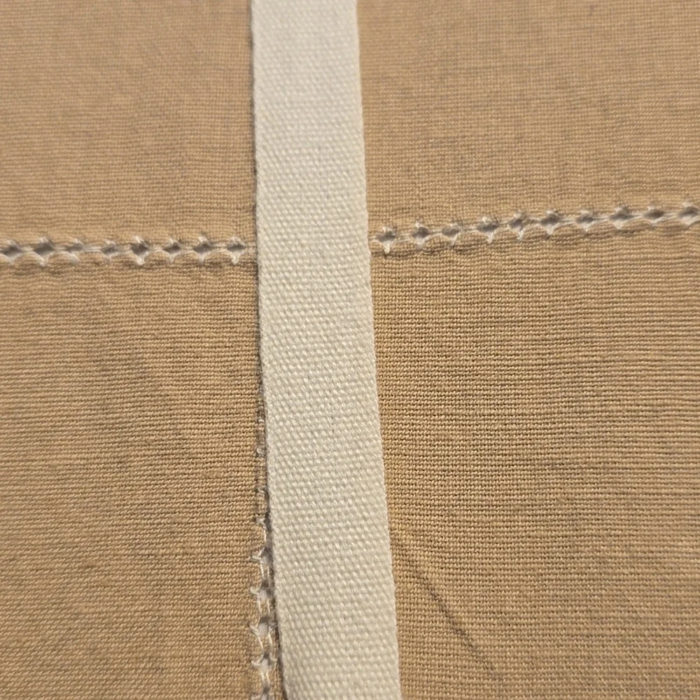 Window Pane Napkin Set of 4, Color: Camel, Retail Price $40.00 USD